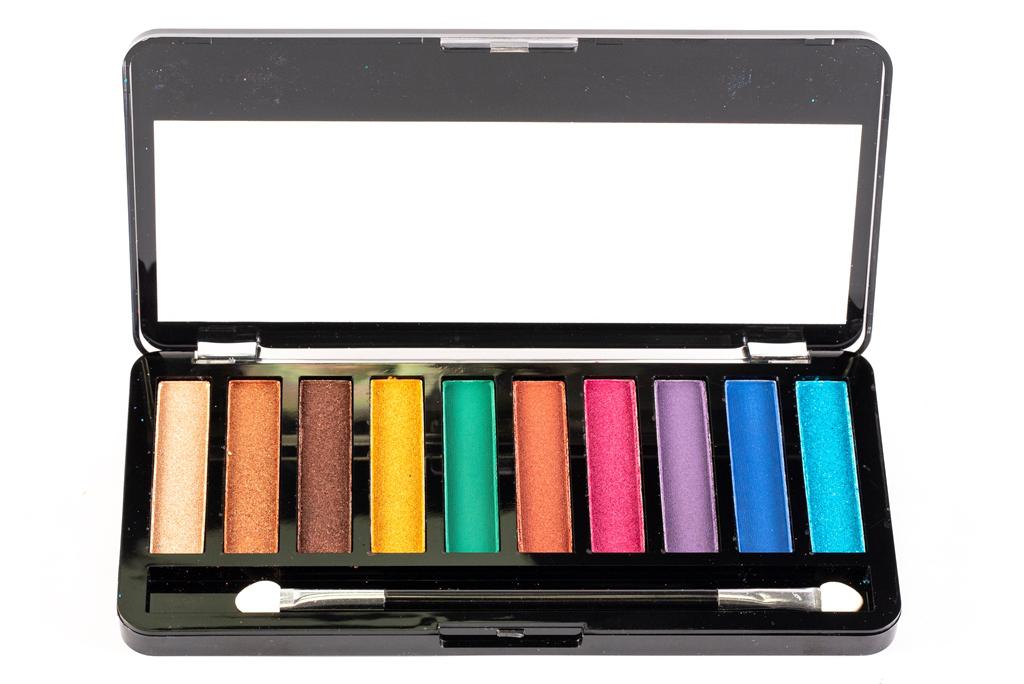 Miniatura Pack de 12 unidades Paleta de sombras "LONG 10 COLORS PALLETE"