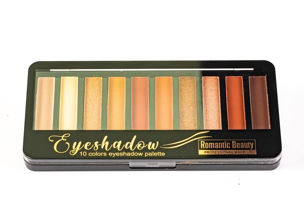 Pack de 12 unidades Paleta de sombras "LONG 10 COLORS PALLETE"