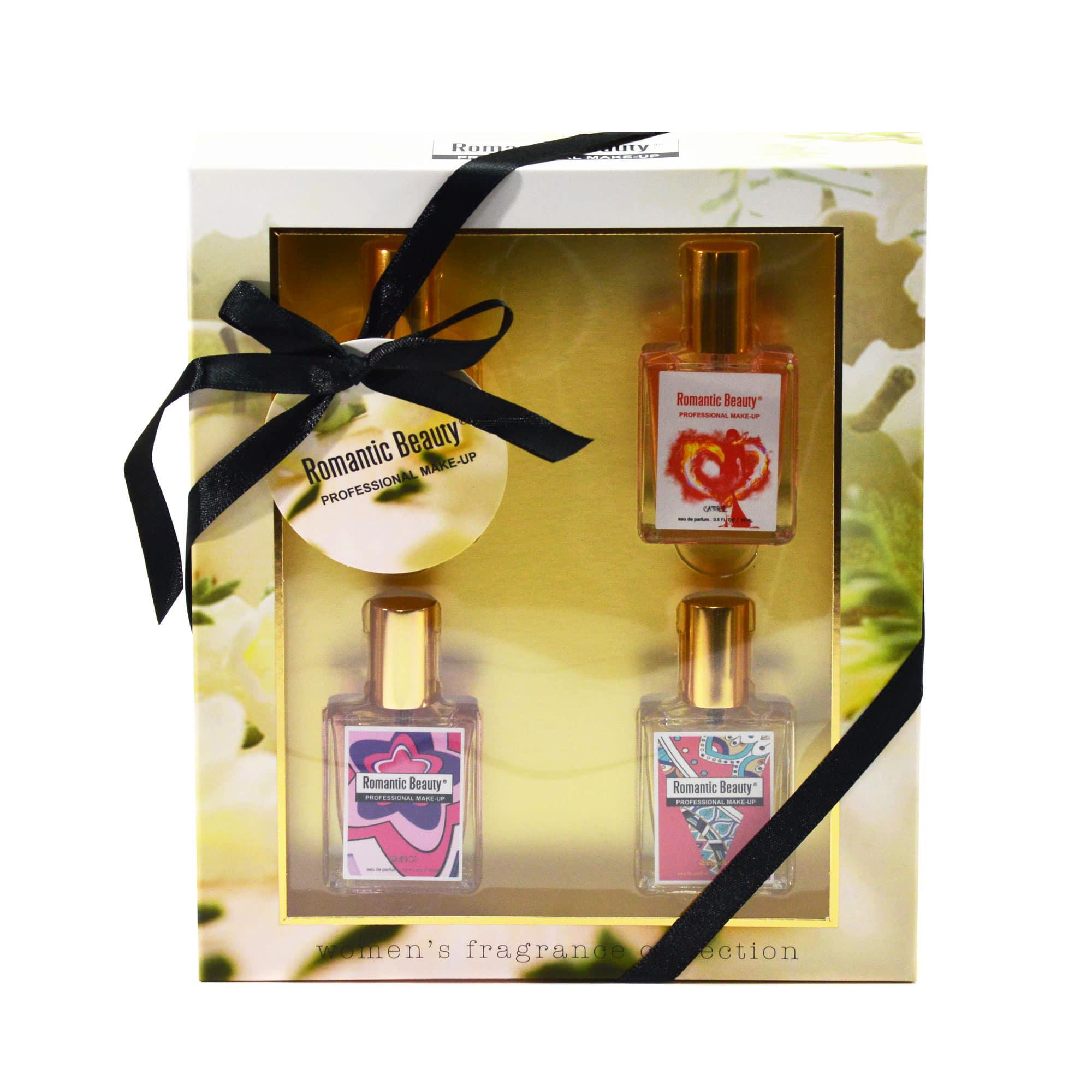 Pack de 4 perfumes MUJER. Miniaturas 15ml "Gold"