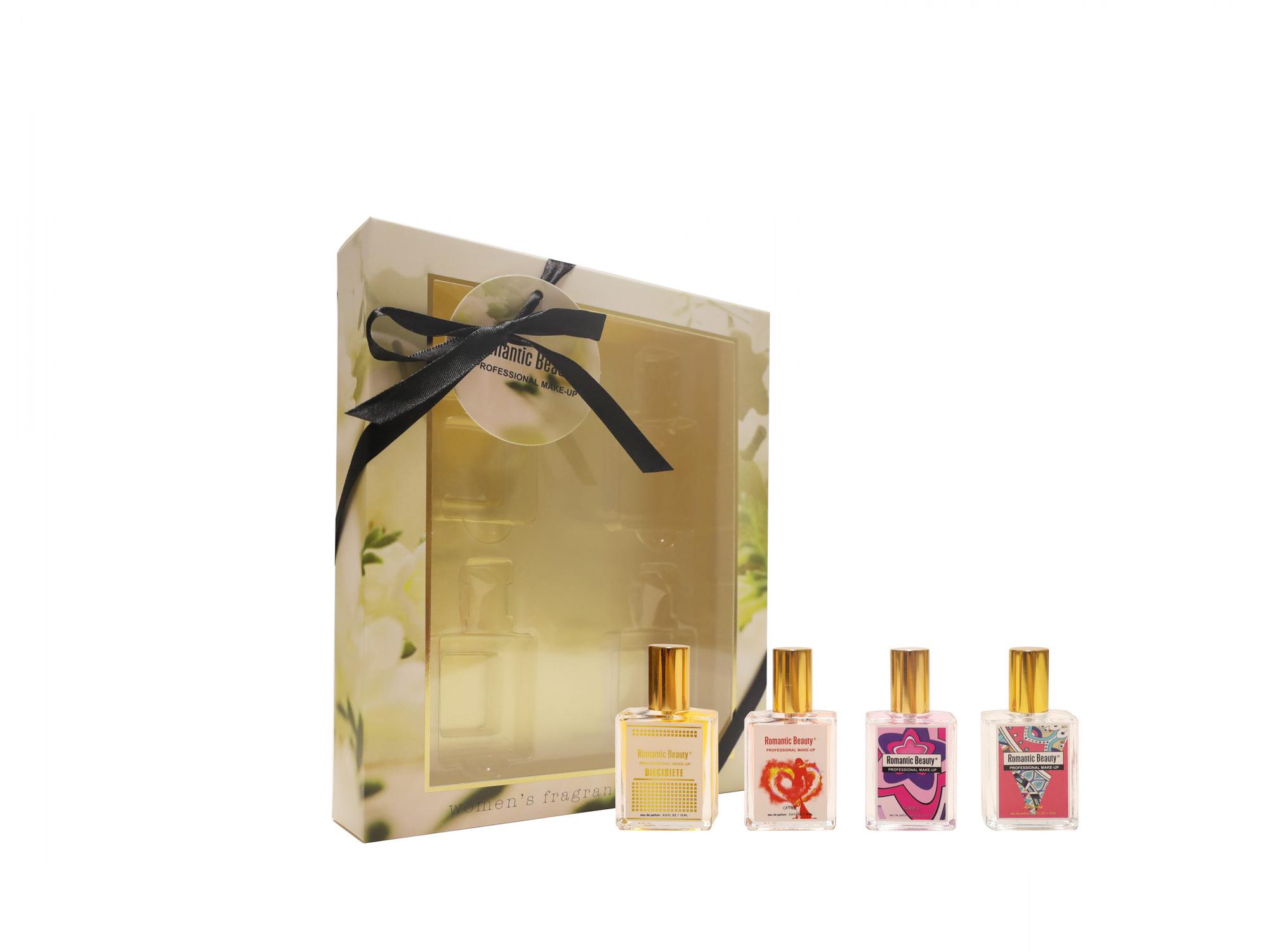 Pack de 4 perfumes MUJER. Miniaturas 15ml "Gold"