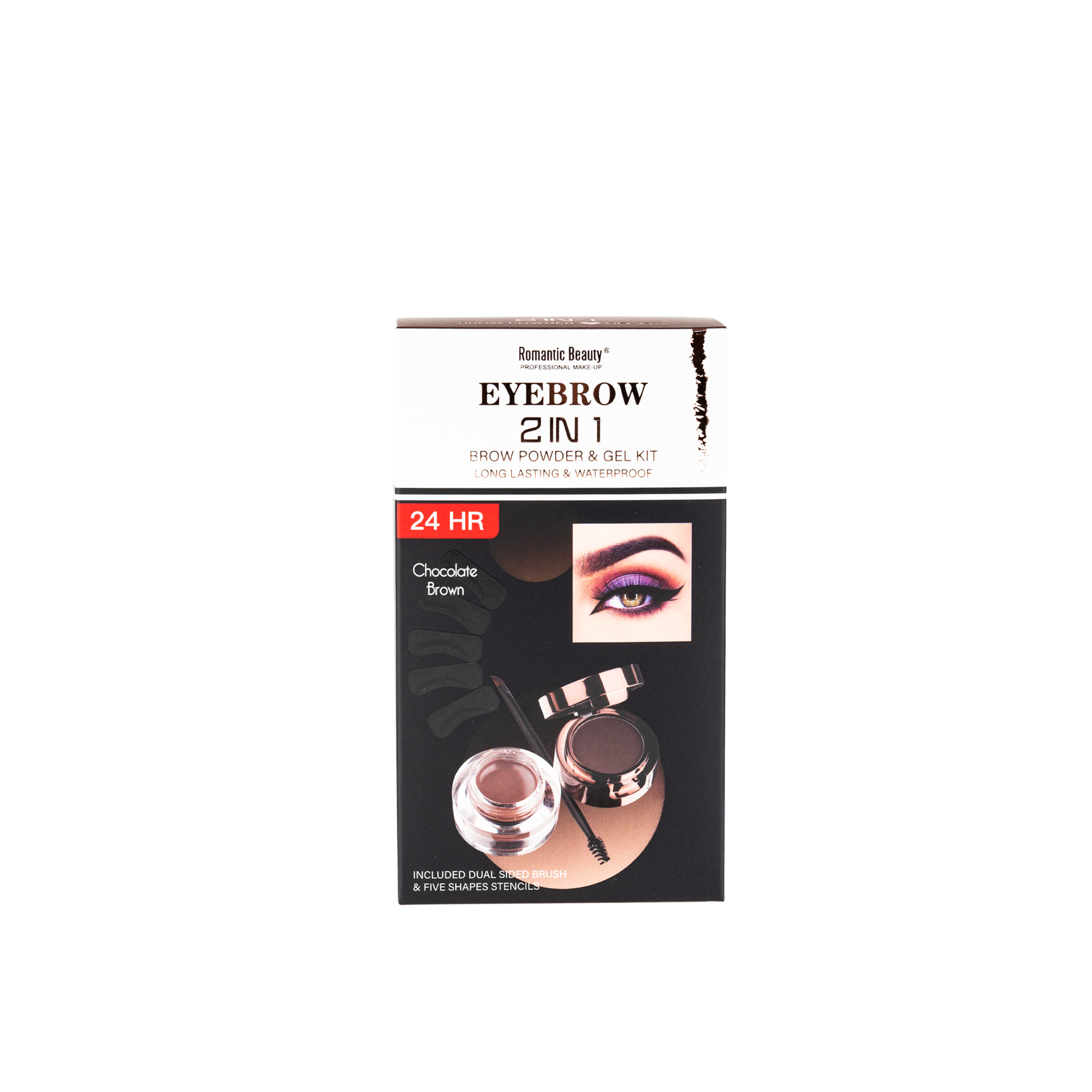 Miniatura Pack 12 unidades. GEL CEJAS+POLVO. EYEBROW GEL+POWDER.