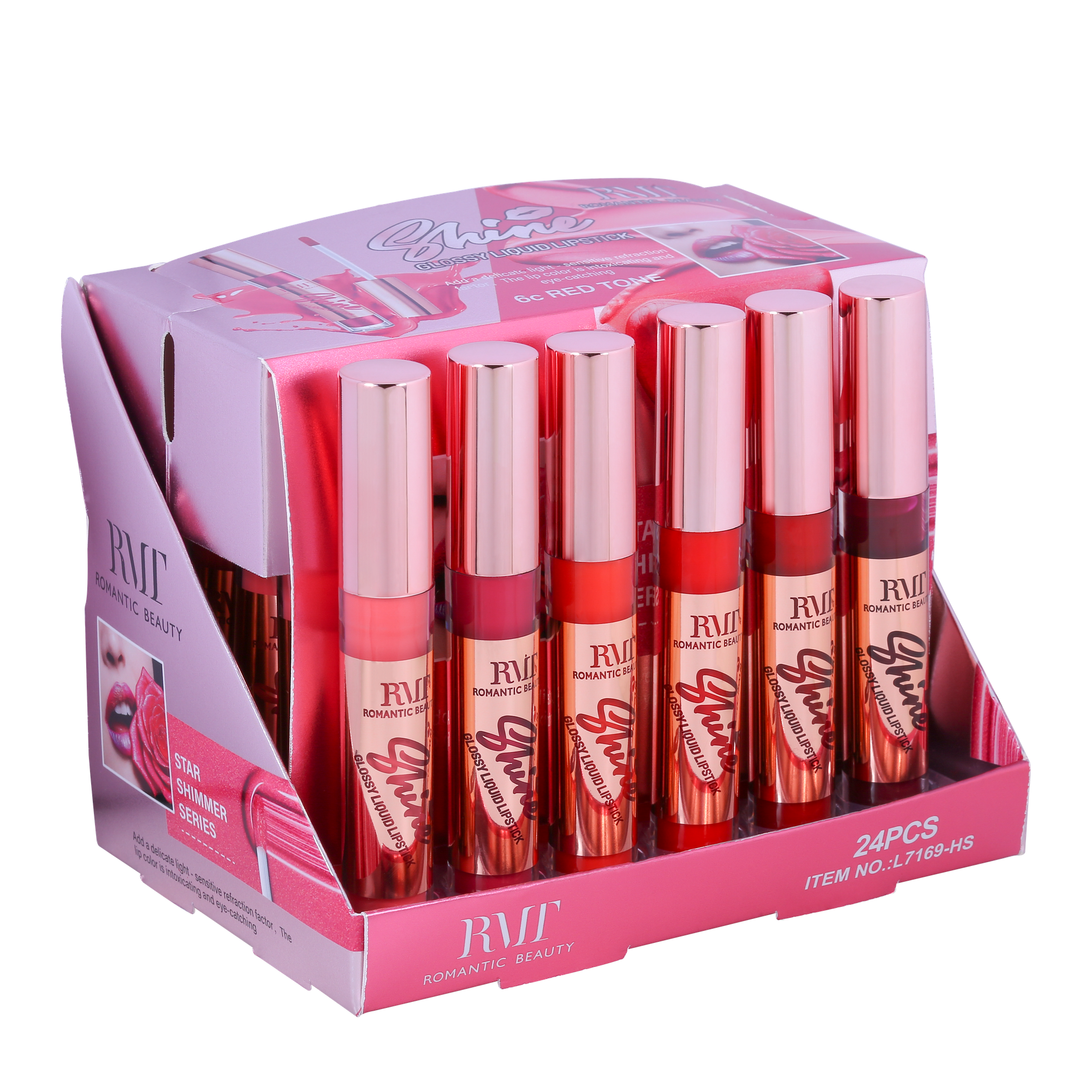 Miniatura PACK 24 UNIDADES LIP GLOSS 6 TONOS "SHINE"