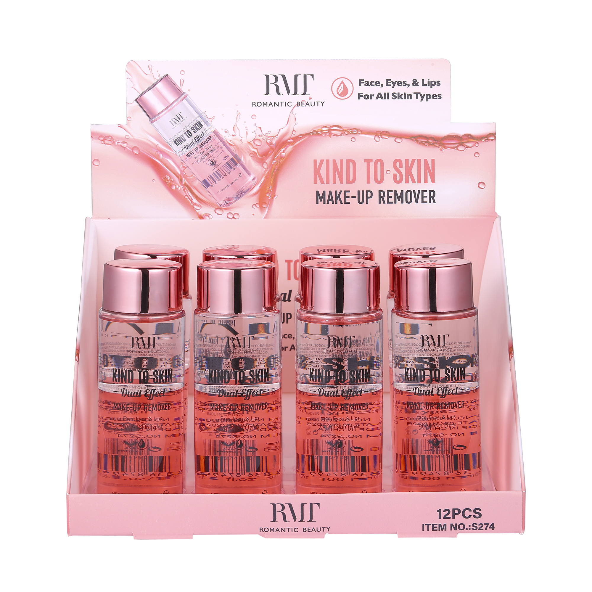 PACK DE 12 UNIDADES DESMAQUILLANTE "MAKE-UP REMOVER"