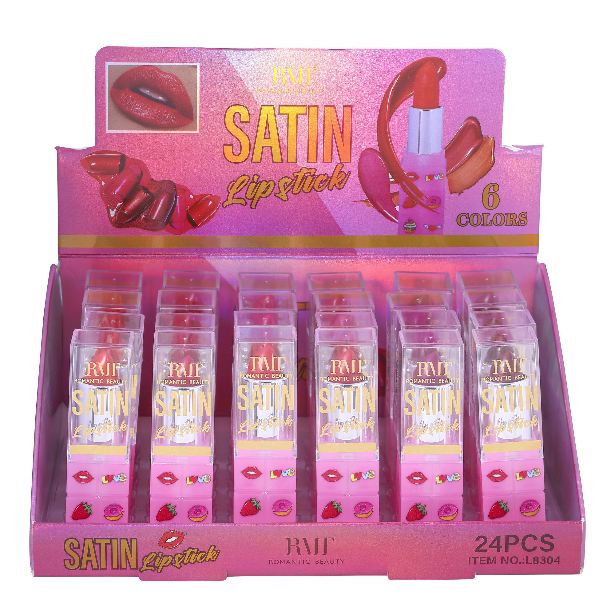PACK 24 UNIDADES LABIAL EN BARRA "SATIN ROUGE"
