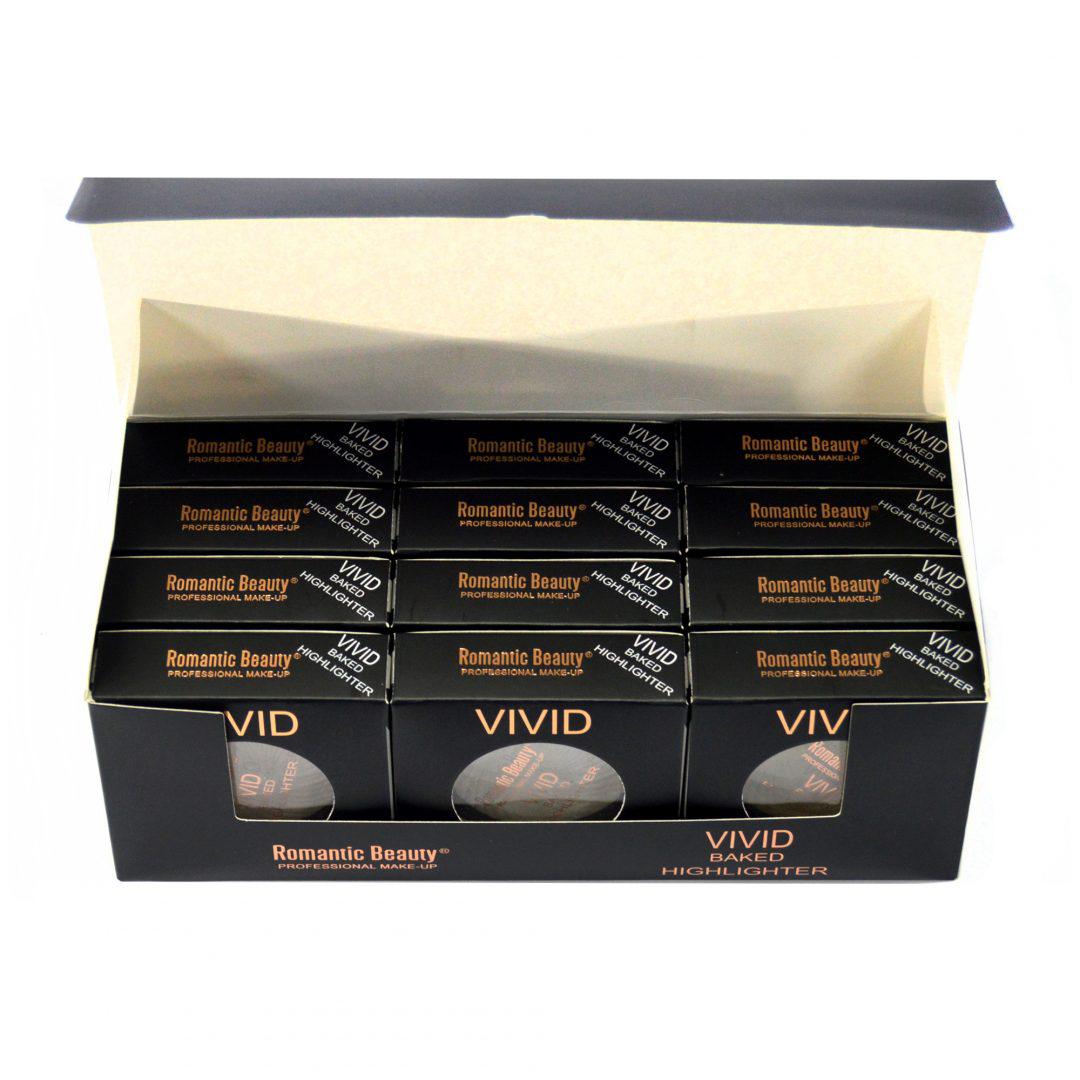 Pack de 12 unidades Iluminador en polvo seco "Vivid Baked"