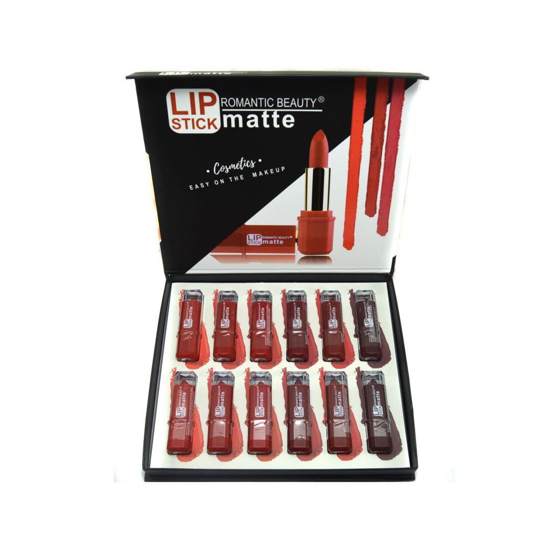 Pack de 12 unidades Labial matte de facil aplicación