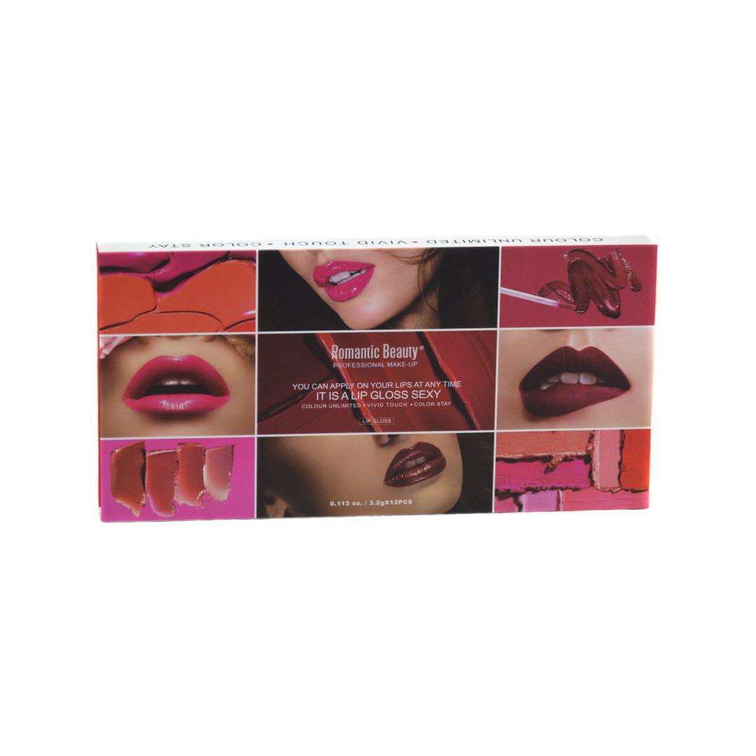 Pack de 12 Unidades Brillo de labios líquido "Sexy"