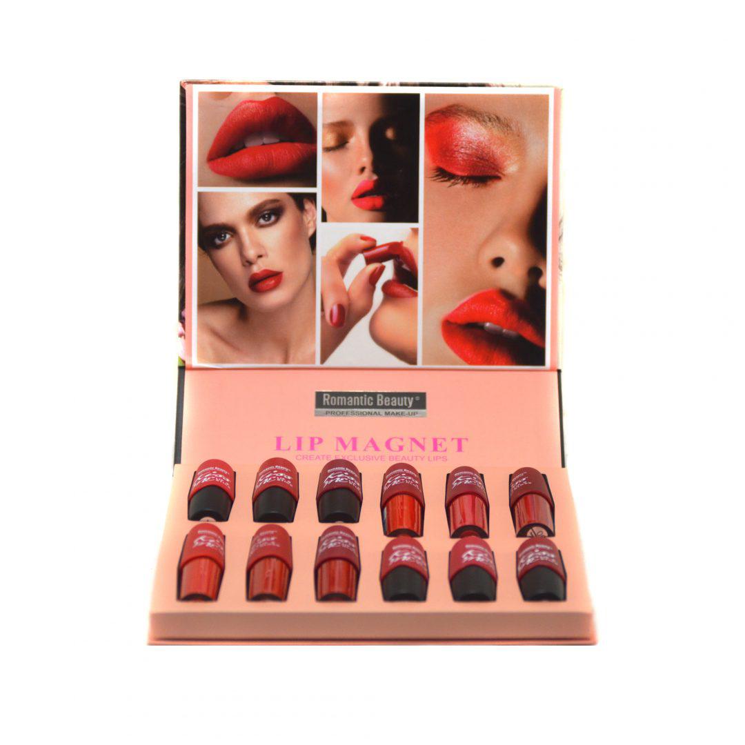 Pack de  12 unidades Labiales y lipgloss mate "Lip Magnet"