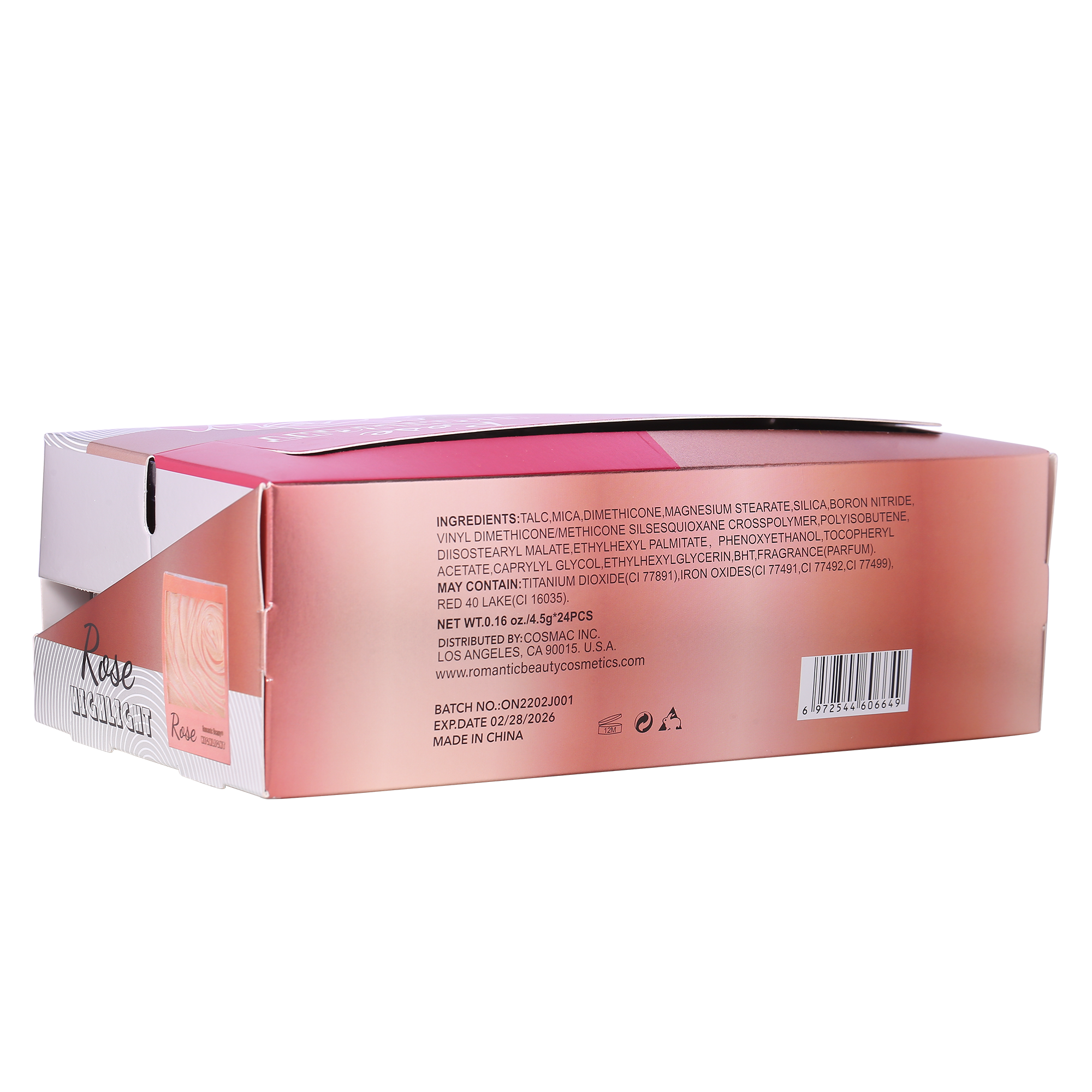Miniatura Pack 24 unidades ILUMINADOR HIGHLIGHT ROSE
