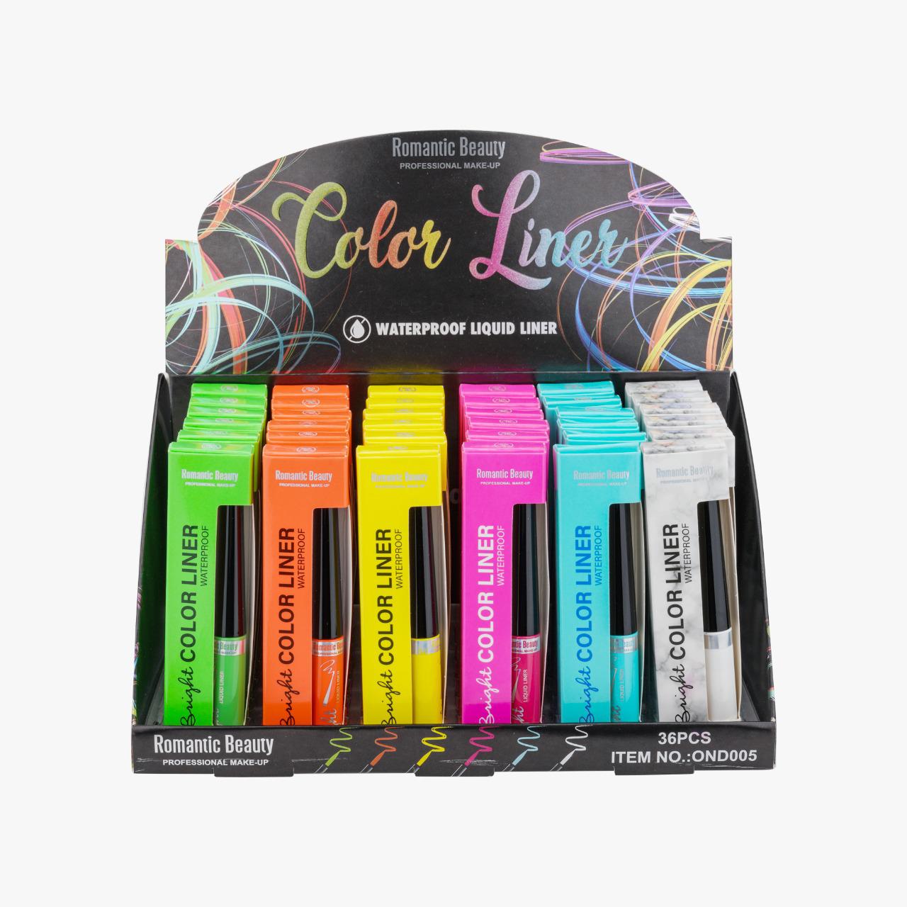 PACK 36 UNIDADES. EYELINER. NEON COLOR