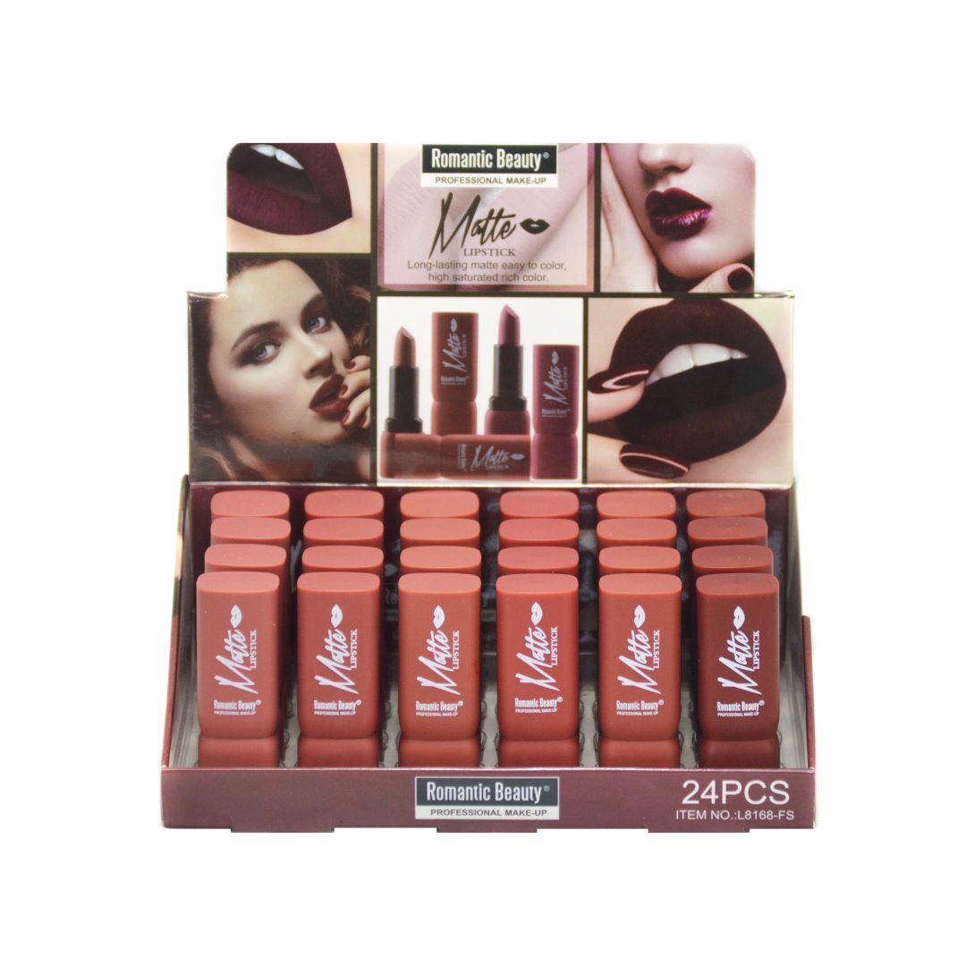 Pack de 24 Unidades Labial matte tonos Rojo Brownie