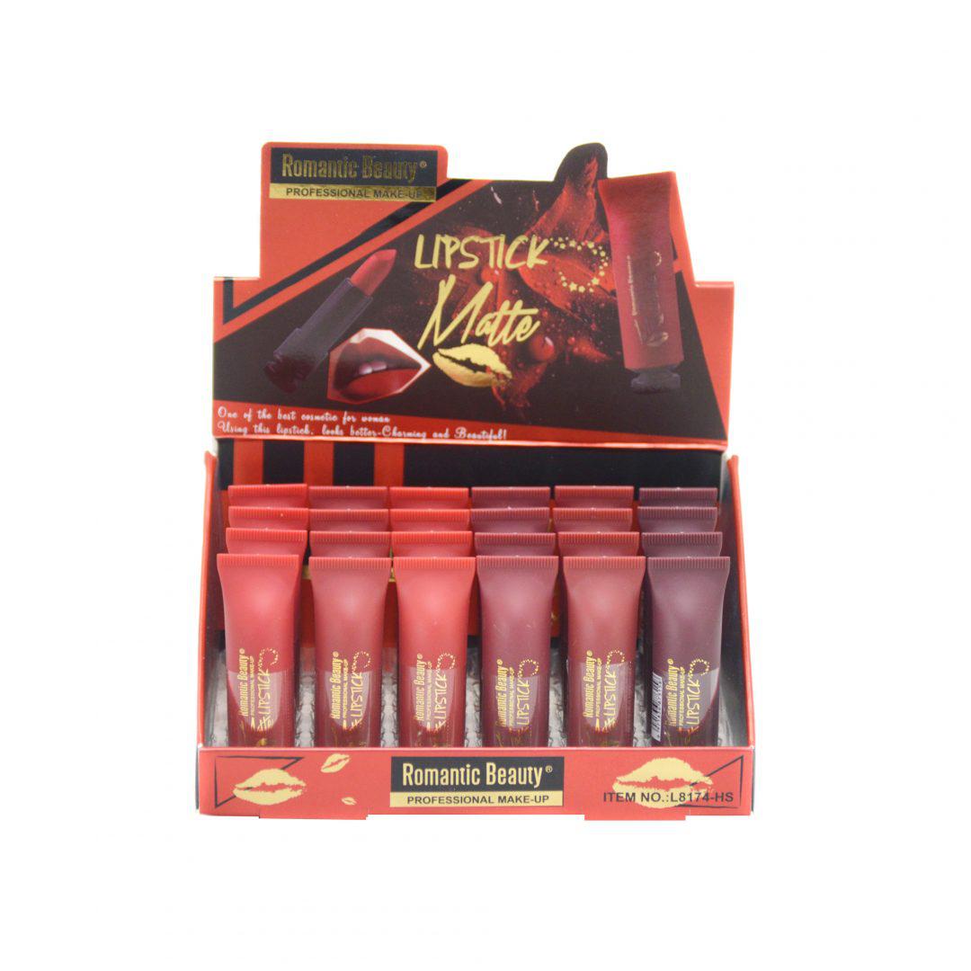 Pack de 24 unidades Labial de larga duración "Matte Rojos"