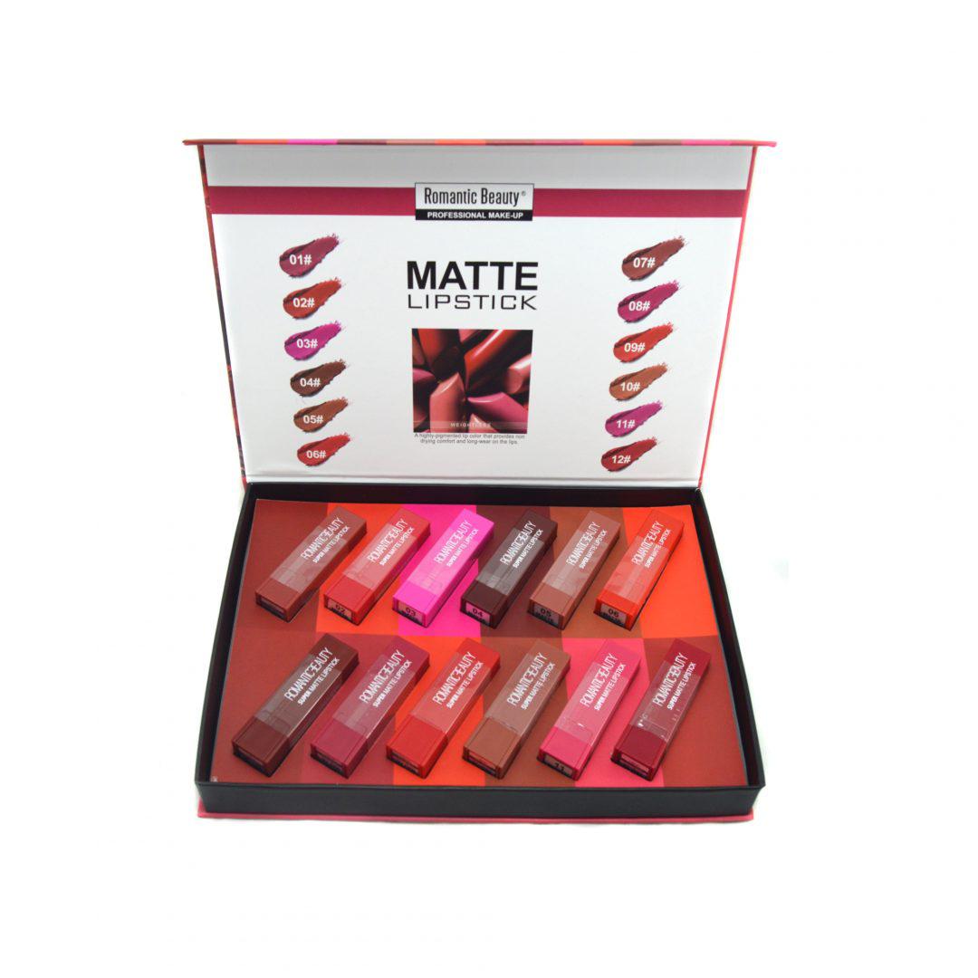 Pack de  12 unidades Labial matte Rojo Browne