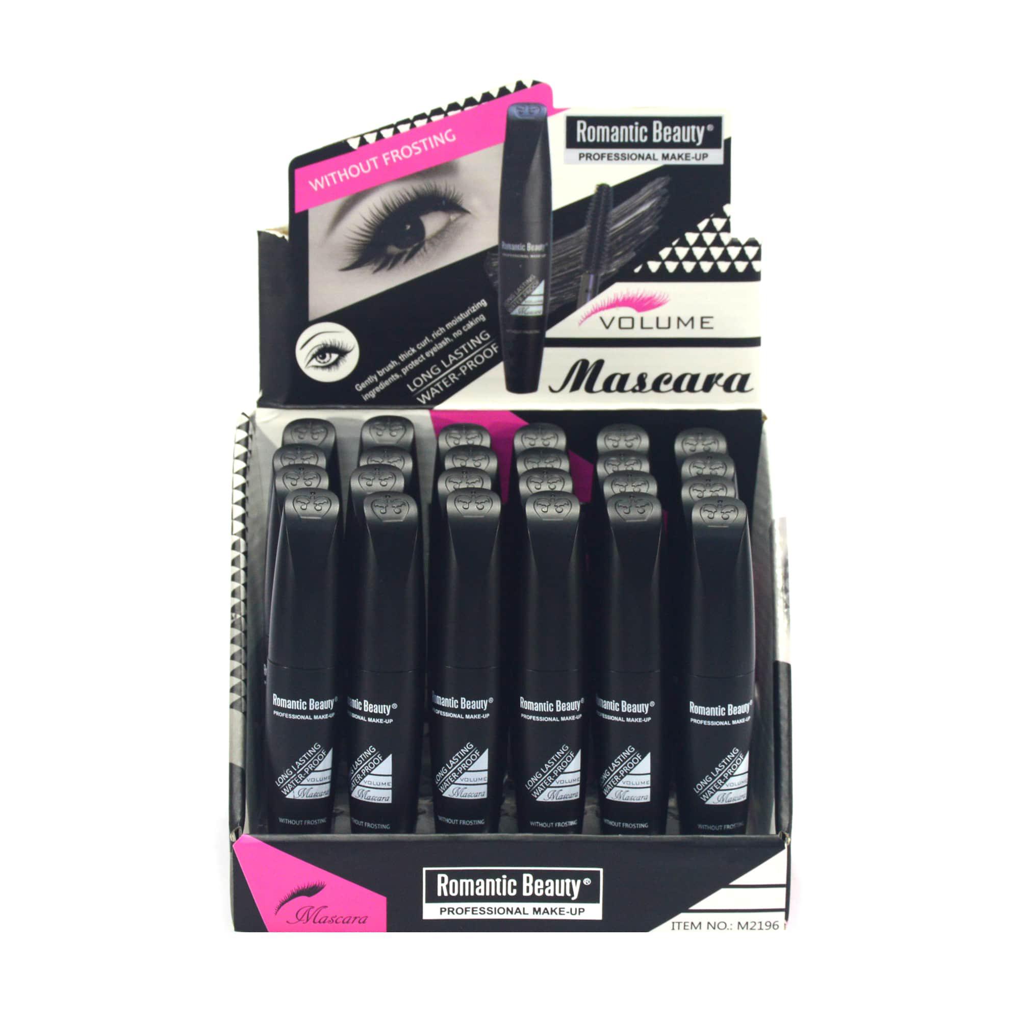 Pack de 24 unidades mascara de pestañas color negro "WITHOUT FROSTING"