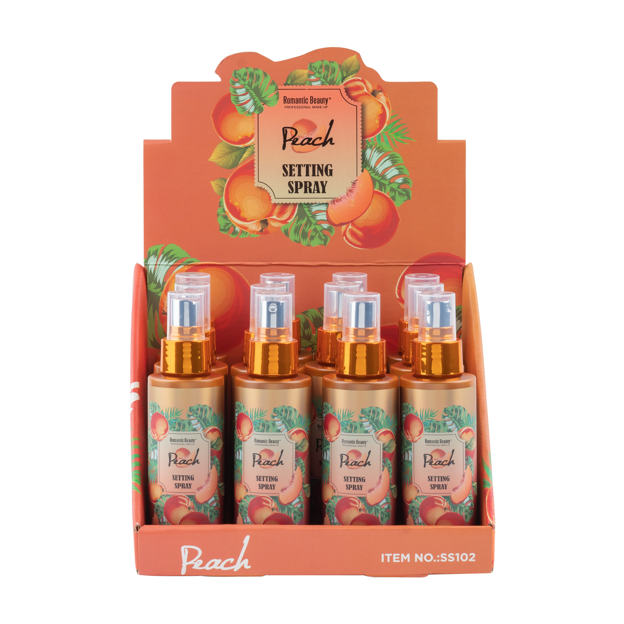 Pack 12 unidades. SETTING SPRAY. PEACH