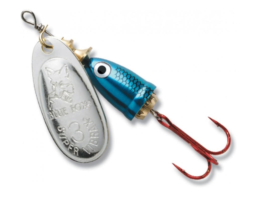 Miniatura Señuelo Spinner Vibrax Shad  - Color: Azul-Plata