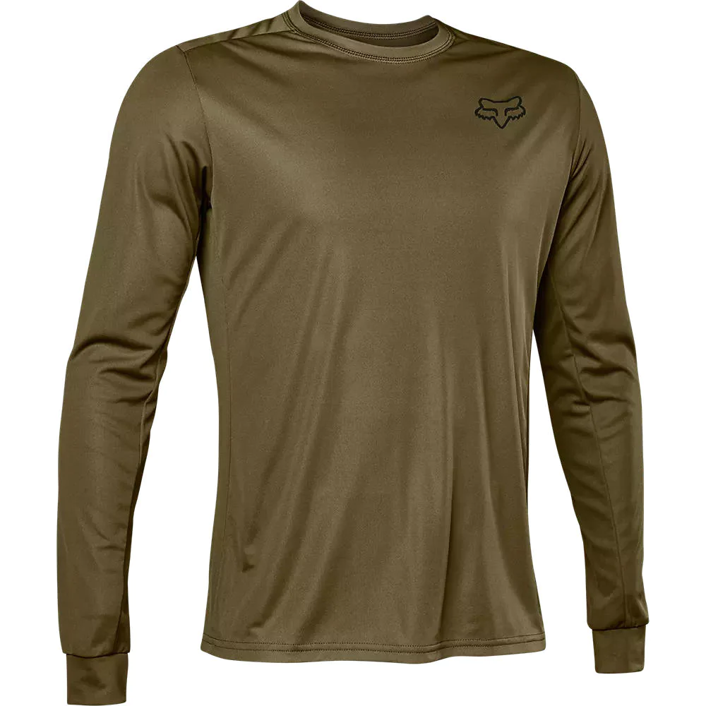 Polera Bicicleta Ranger Font Manga Larga - Color: Verde