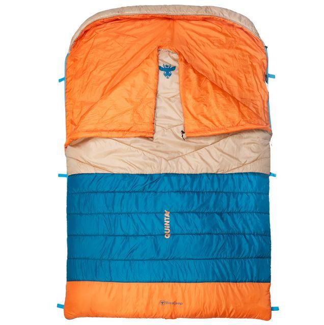 Saco De Dormir Doble Quintay - Color: Naranja/Azul
