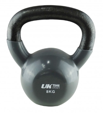 Mancuerna Rusa Kettlebell - Formato: 8 kg, Color: Gris