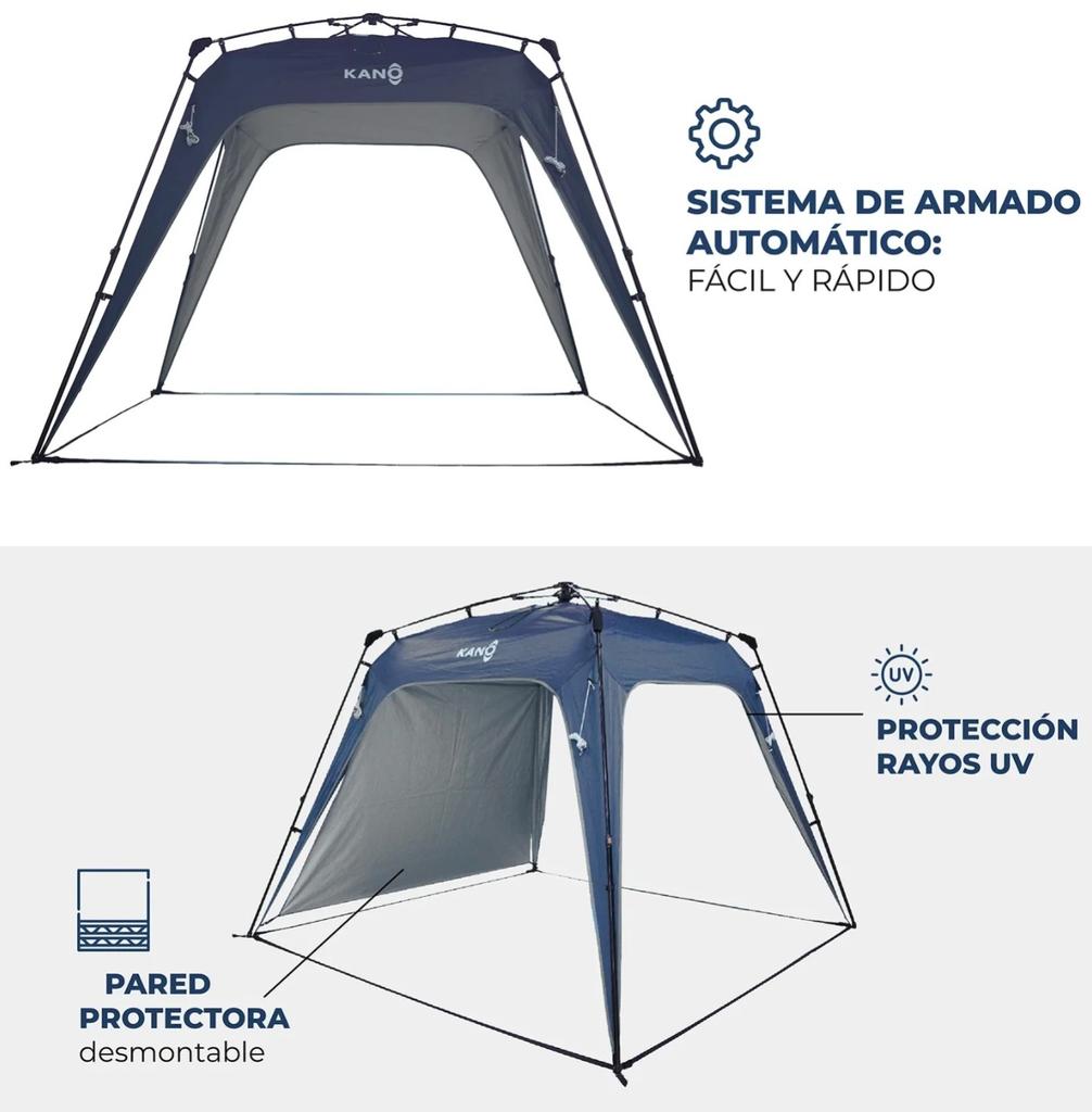 Miniatura Toldo Plegable Automático 250 X 250 - Color: Azul