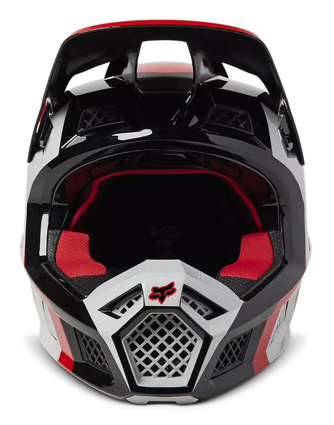 Miniatura Casco Moto V3 RS Efekt  - Color: Rojo-Blanco