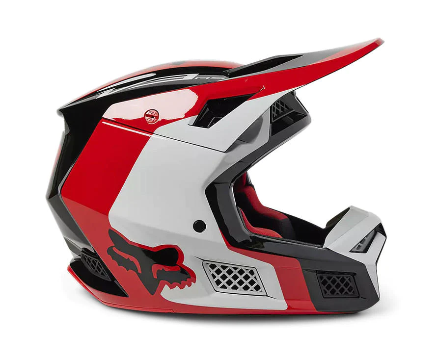 Miniatura Casco Moto V3 RS Efekt  - Color: Rojo-Blanco