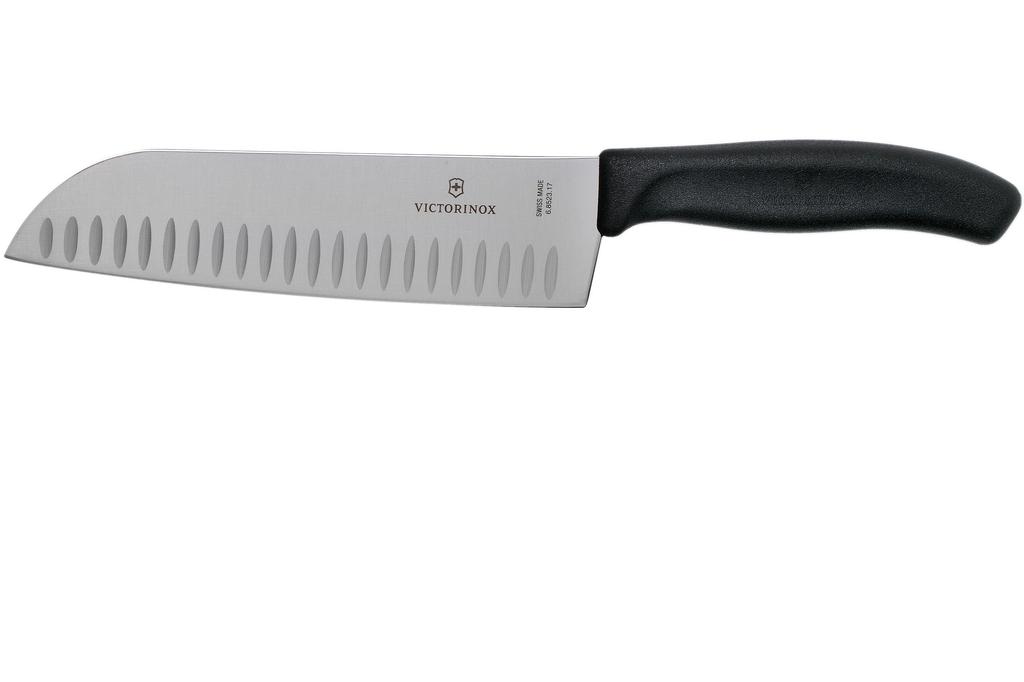 Cuchillo Santoku Hoja Alveo 17 Cm - Color: Negro