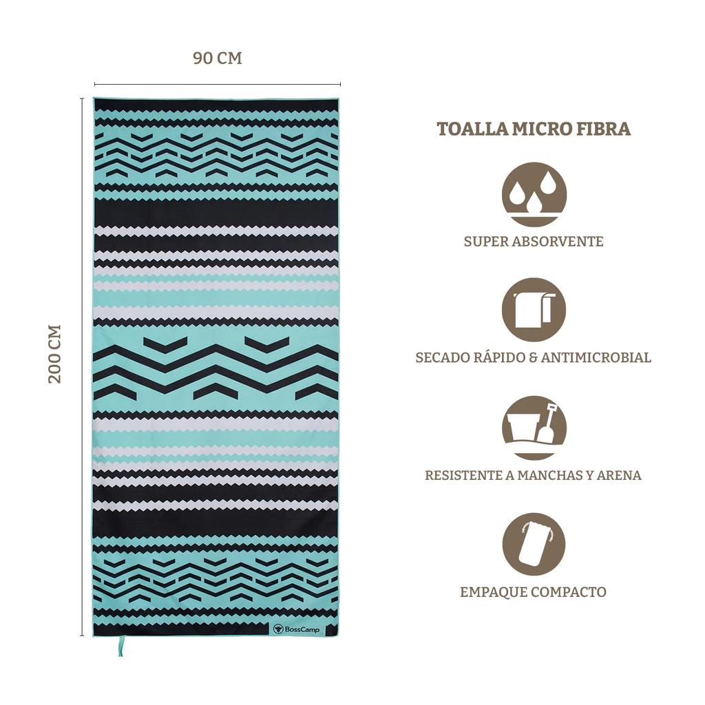 Toalla Playa Microfibra Grande XL Origen (90 x 200) -