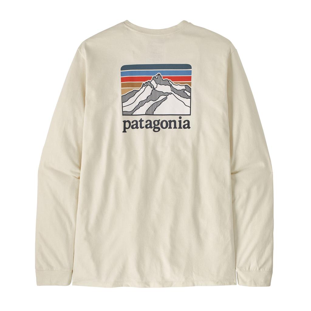 Polera Manga Larga Hombre Line Logo Ridge Responsibili-Tee