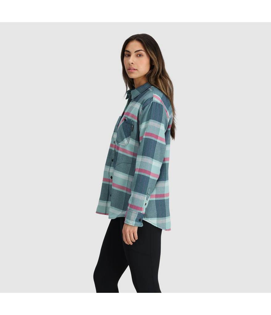 Miniatura Camisa De Franela Feedback Para Mujer - Color: HARBOR PLAID