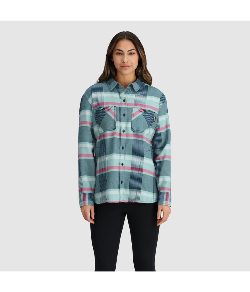 Miniatura Camisa De Franela Feedback Para Mujer - Color: HARBOR PLAID