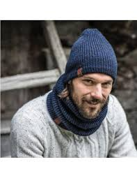 Gorro Knitted & Polar Hat Lyne Night Blue - Color: Night Blue