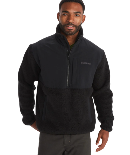 Polar Hombre Wiley Polartec 1/2 Zip - Color: Negro