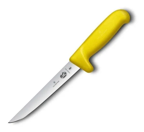 Cuchillo Deshuesar Recto Hoja Ancha Fibrox 12 cm - Color: Amarillo