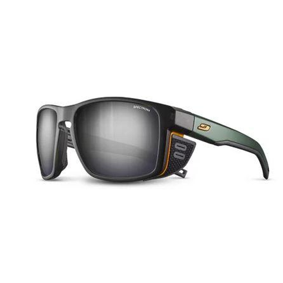 Lente de Sol Shield Spectron 4 - Color: Translu Dark Green/Dark Green/Orange