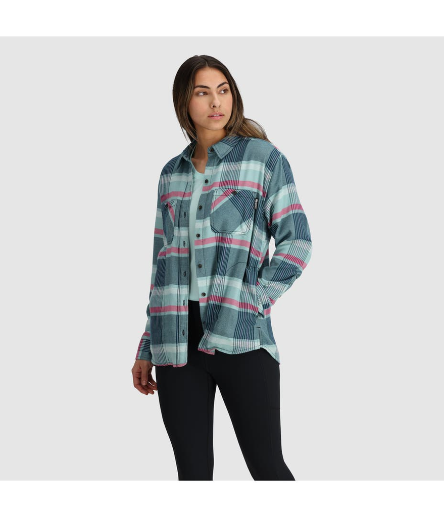 Miniatura Camisa De Franela Feedback Para Mujer - Color: HARBOR PLAID