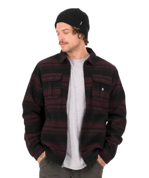 Chaqueta City Style Hombre Barrel - Color: Burdeo