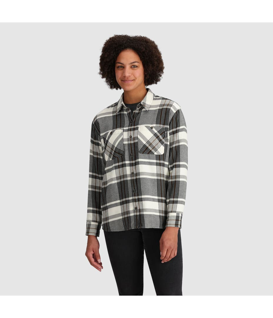 Miniatura Camisa De Franela Feedback Para Mujer - Color: BRONZE PLAID