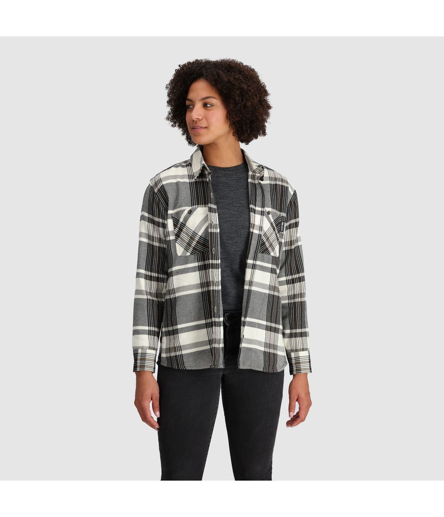 Miniatura Camisa De Franela Feedback Para Mujer - Color: BRONZE PLAID