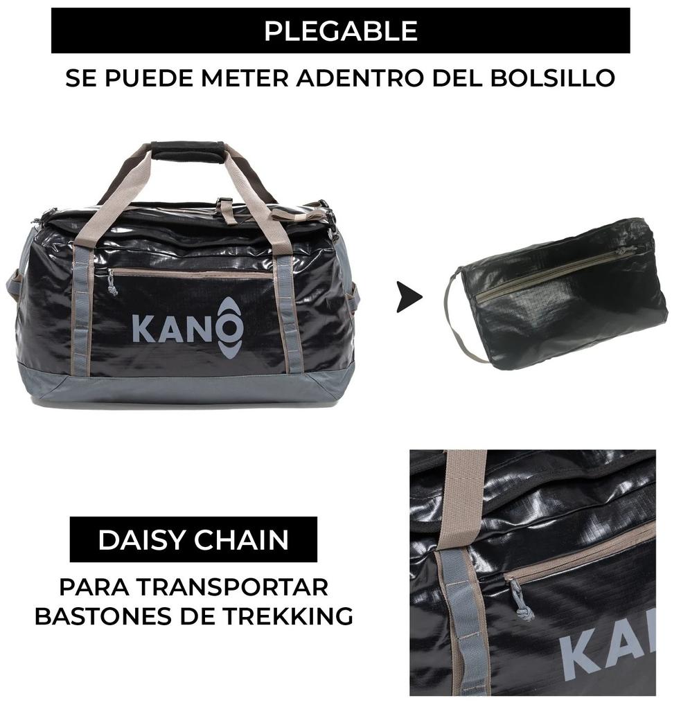 Miniatura Bolso Mochila Impermeable 60L - Color: Negro