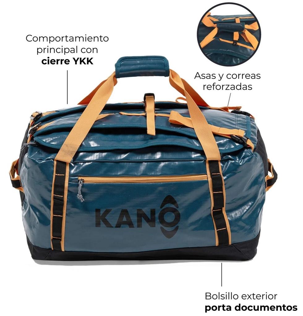 Miniatura Bolso Mochila Impermeable 60L - Color: Azul