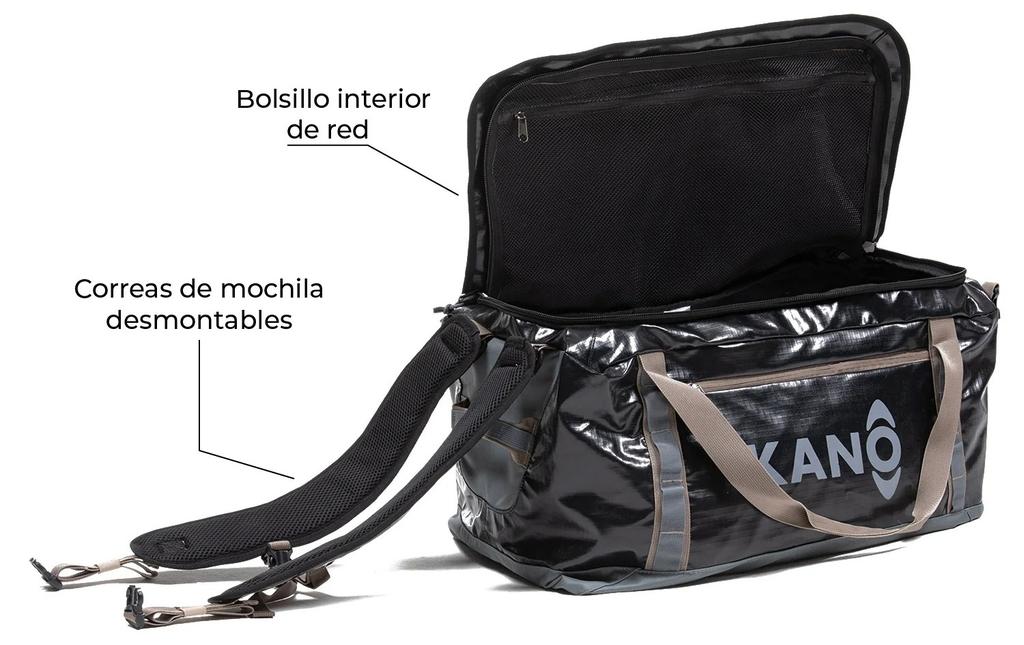 Miniatura Bolso Mochila Impermeable 60L - Color: Negro