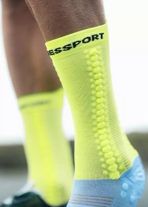 Pro Racing Socks v4.0 BIKE - Color: Amarillo-Blanco