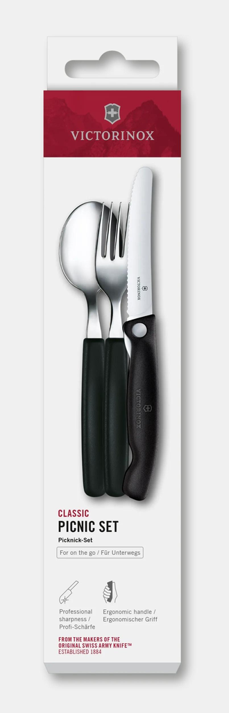 Set de Picnic + Cuchillo Plegable Dentado 