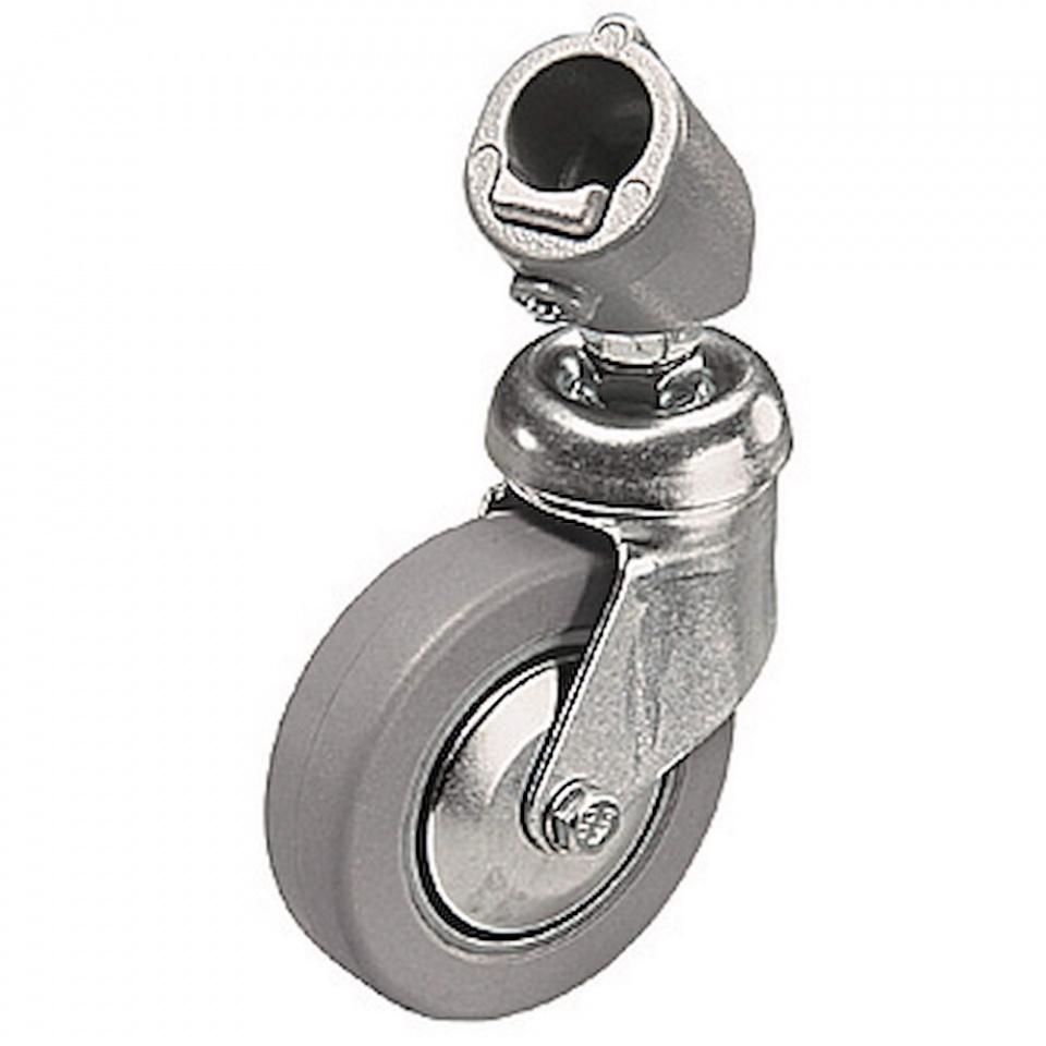 Juego De 3 Ruedas De 80 mm Sin Frenos y Adaptador Para Patas