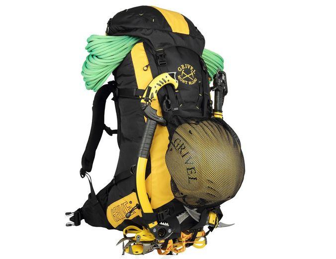 Mochila Alpine Pro 40+10 Lt - Color: Negro- Amarillo