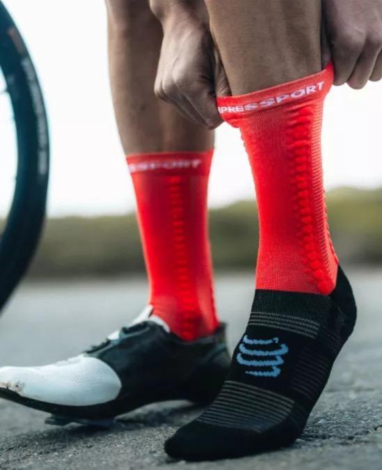 Miniatura Pro Racing Socks v4.0 BIKE - Color: Rojo-Negro-Blanco