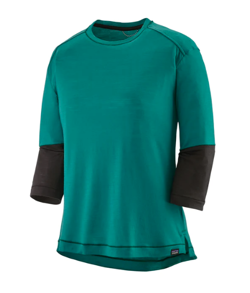 Miniatura Polera Mujer Merino 3/4-Sleeved Bike Jersey - Color: Verde