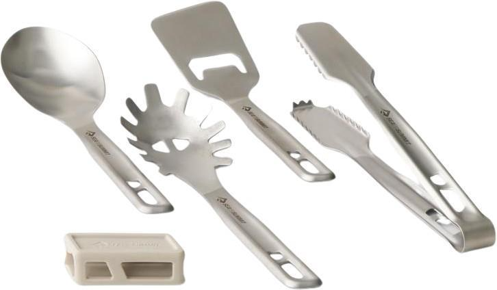 Detour Stainless Steel Utensil Set - [4 Piece] - Color: Black