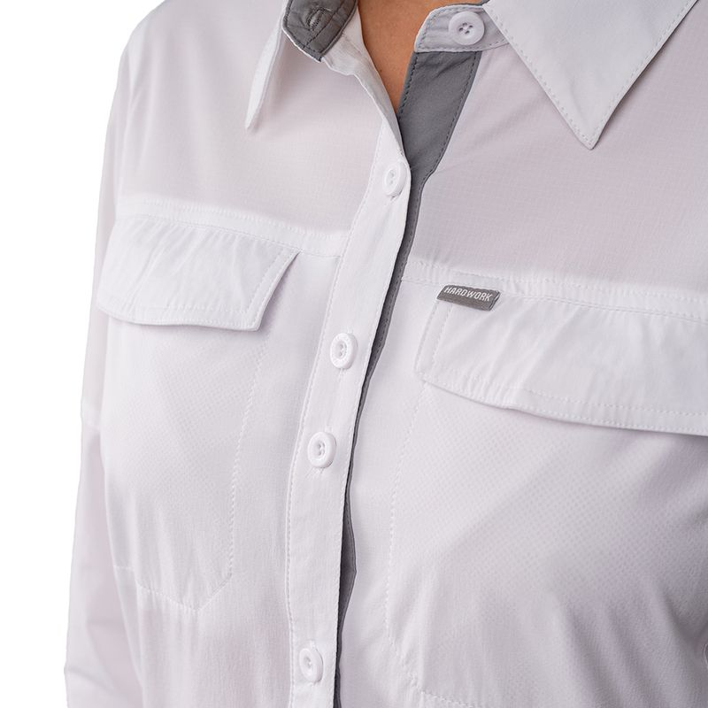 Camisa Antakari Spandex Mujer - Color: Blanca